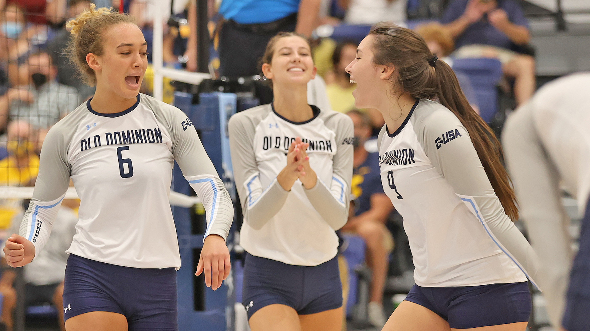 ODU Volleyball Opens Season With a Victory Over Hampton, but Then Falls to  West Virginia in nightcap - Old Dominion Athletics