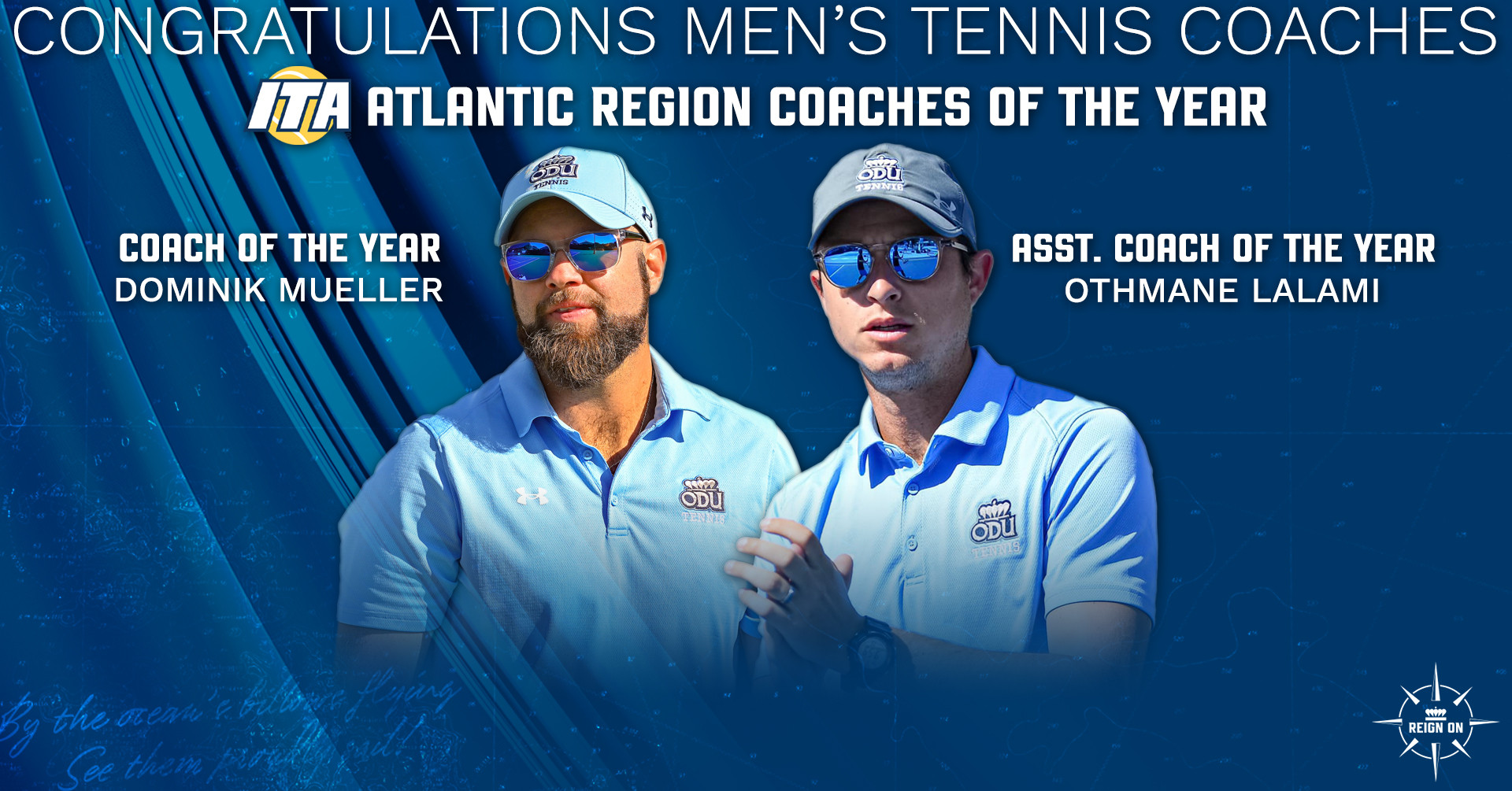 Men’s Tennis Coaching Staff Sweeps ITA Atlantic Region Coach Of The Year Honors