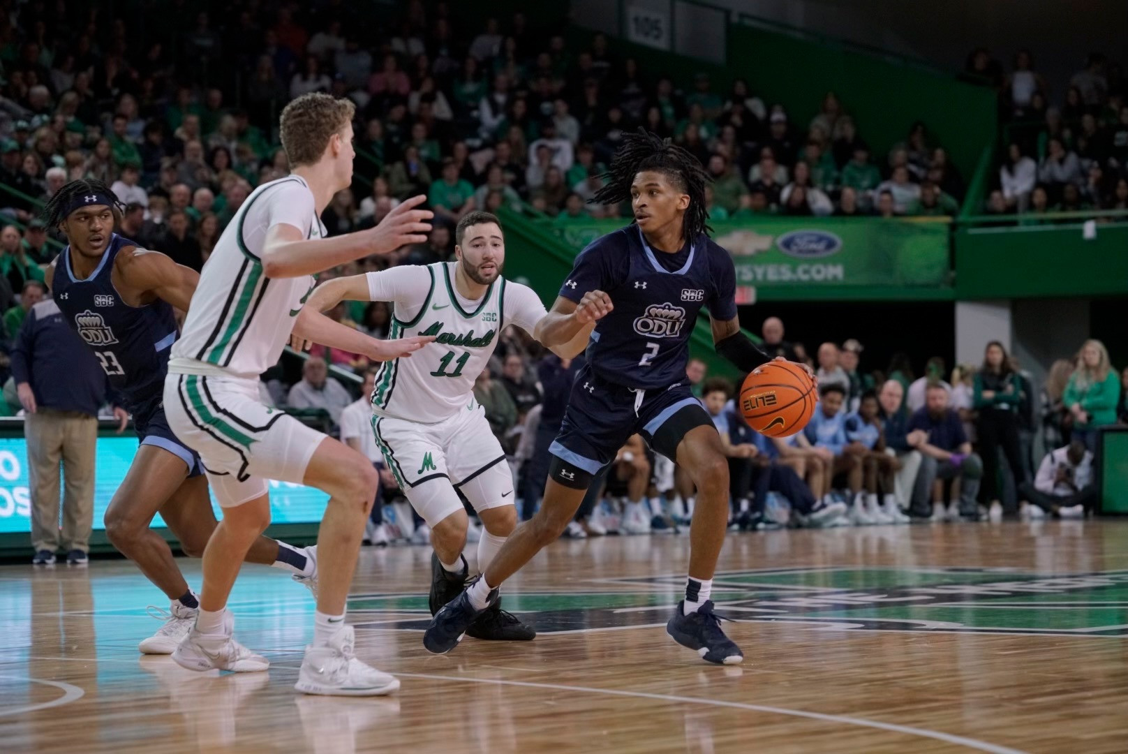 Second Half Run Sinks Monarchs On Road At Marshall 73-65 - Old 