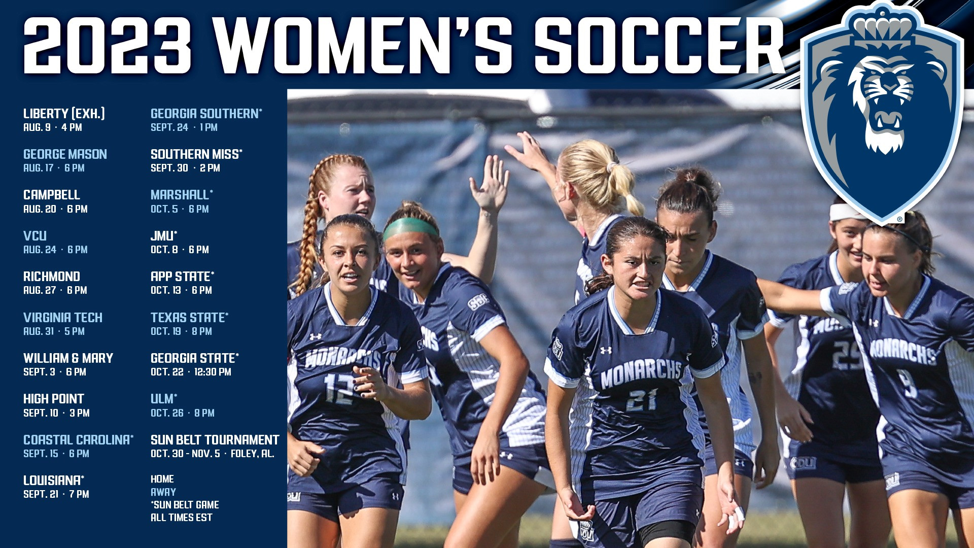 ODU Women's Soccer Announces 2023 Schedule Old Dominion Athletics