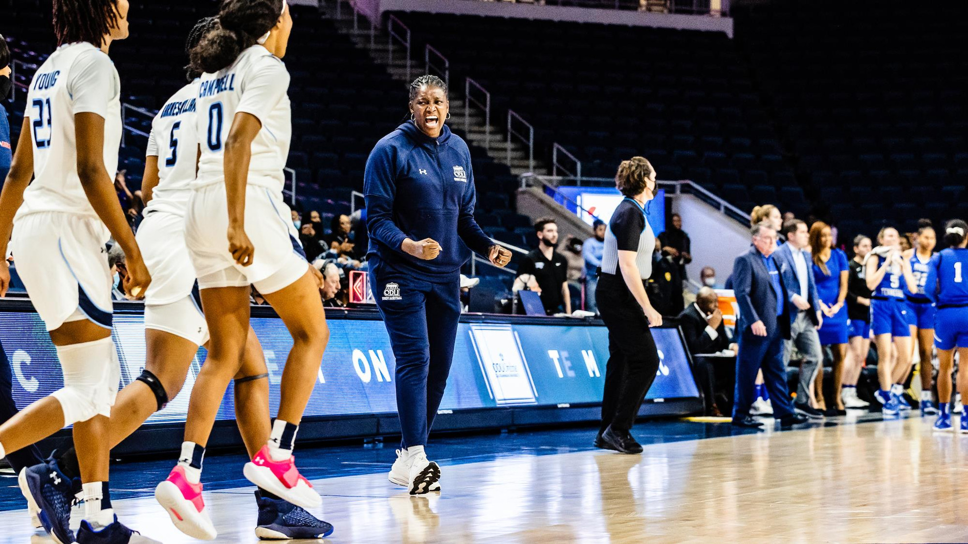ODU Women's Basketball Teams Wins a Big Game, Holding Off Middle